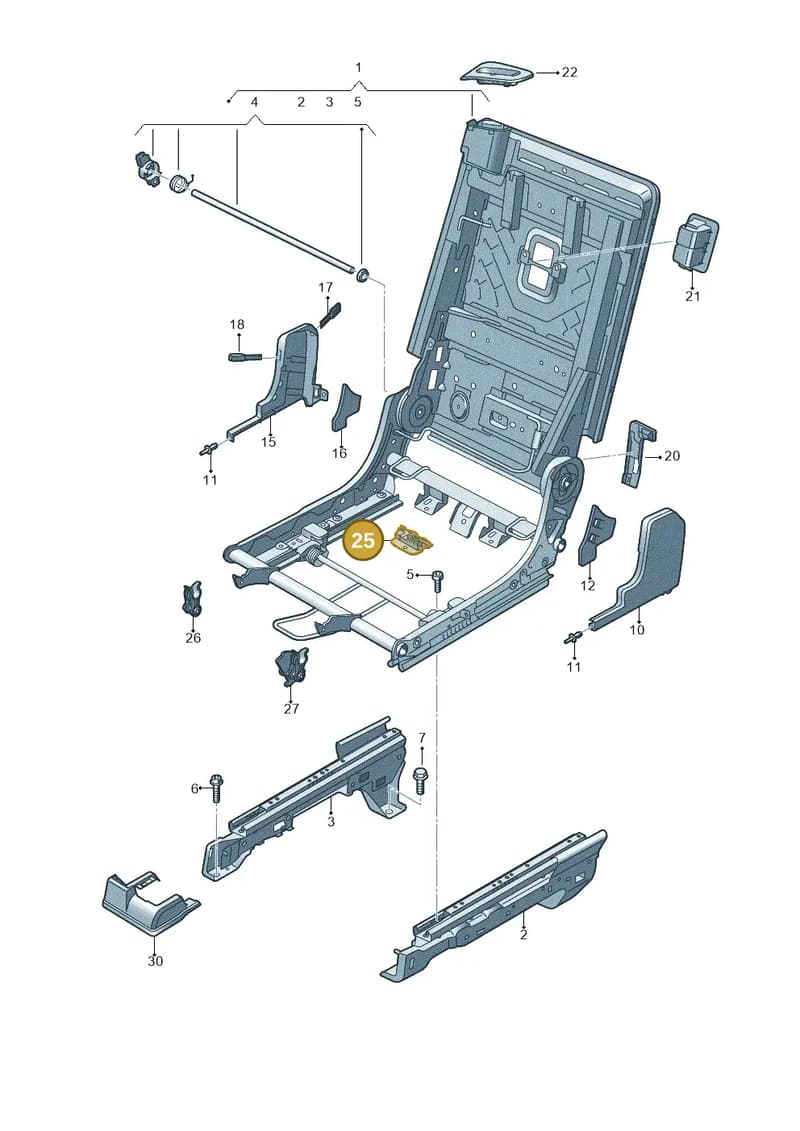 4M0883533 — Audi Q7 (2015-2025) diagram 859883400, position 25