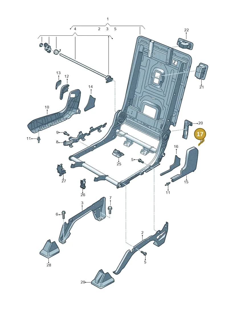 4M0883875A — Audi Q7 (2015-2025) diagram 859883050, position 17