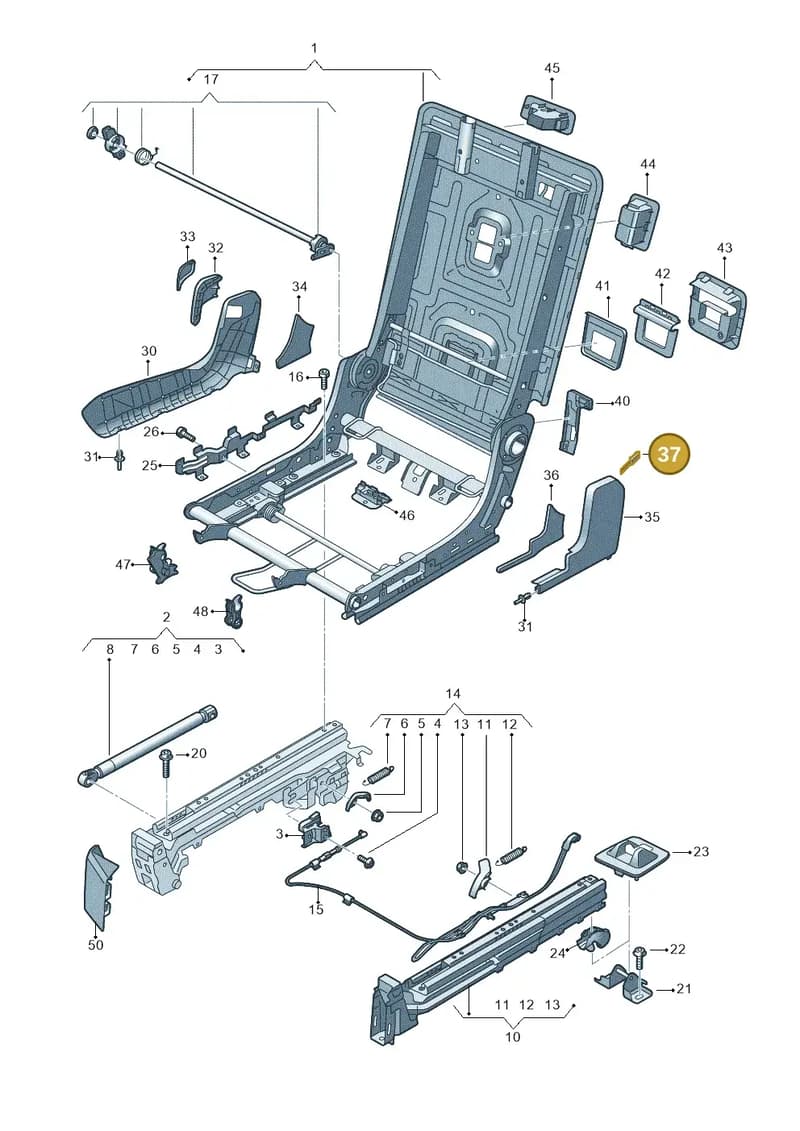 4M0883875A — Audi Q7 (2015-2025) diagram 859883350, position 37