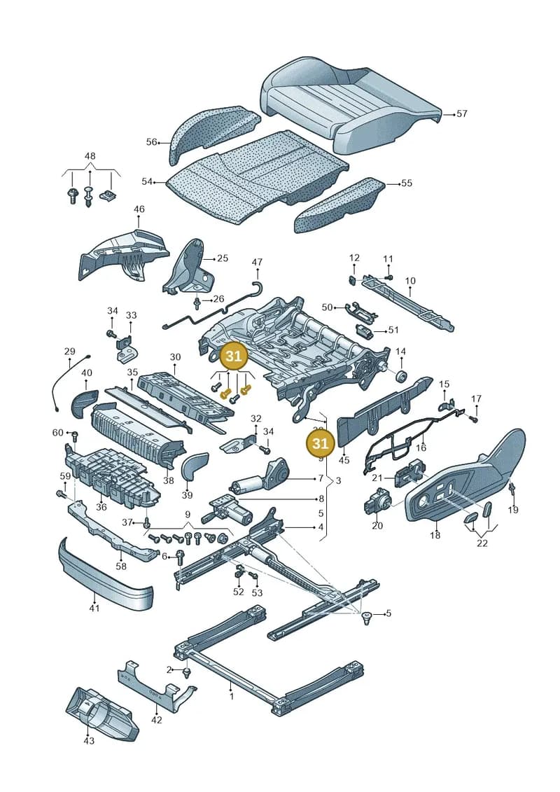 4M0898022 — Audi RS Q8 (2019-2025) diagram 859881100, position 31