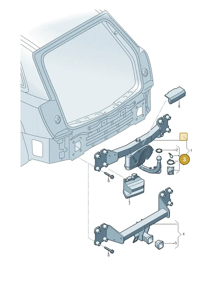 4M0898493A — Audi Q7 (2015-2025) diagram 859804500, position 3