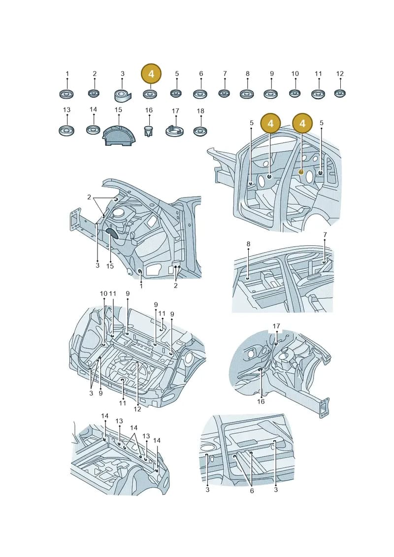 4M0899182 — Audi Q5 qu. 2.0 (2018-) diagram 428803035, position 4