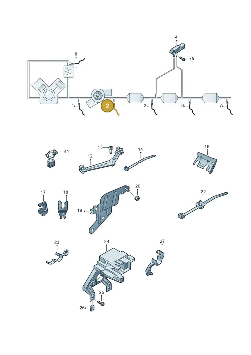4M0906088AP — Audi Q8 (2018-2025) diagram 429906011, position 2
