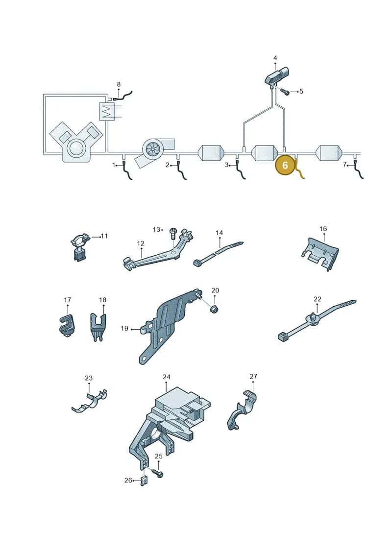 4M0906088AR — Audi Q8 (2018-2025) diagram 429906011, position 6