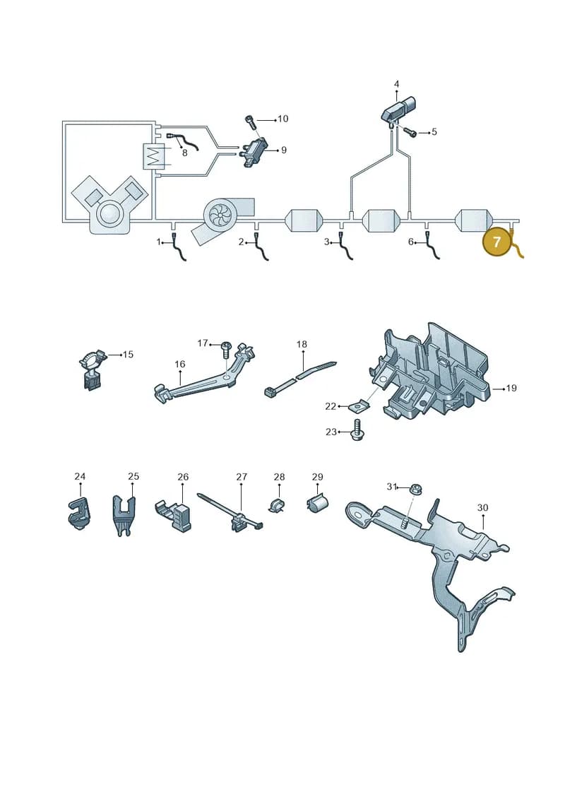 4M0906088AS — Audi A8 (2017-2025) diagram 838906010, position 7