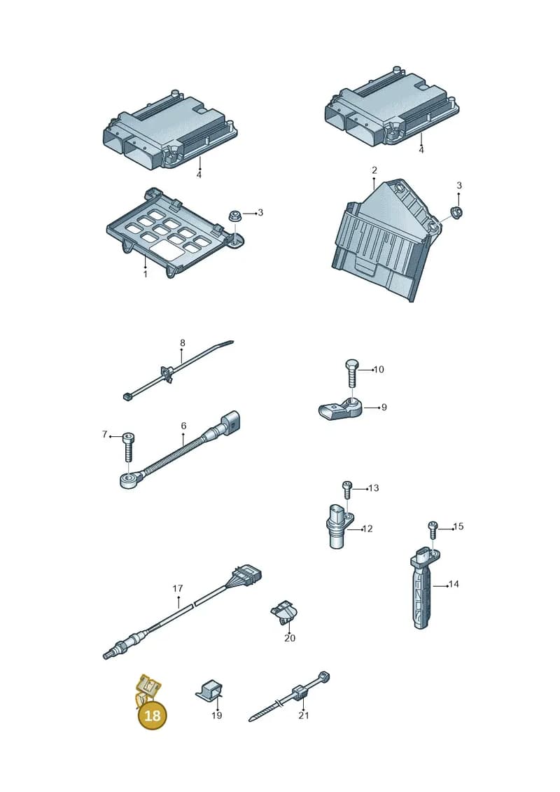 4M0906131A — Audi A8 (2013-2018) diagram 771906000, position 18