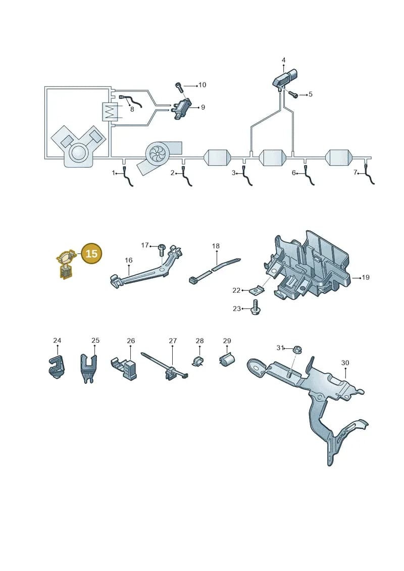4M0906131A — Audi A8 (2017-2025) diagram 838906010, position 15