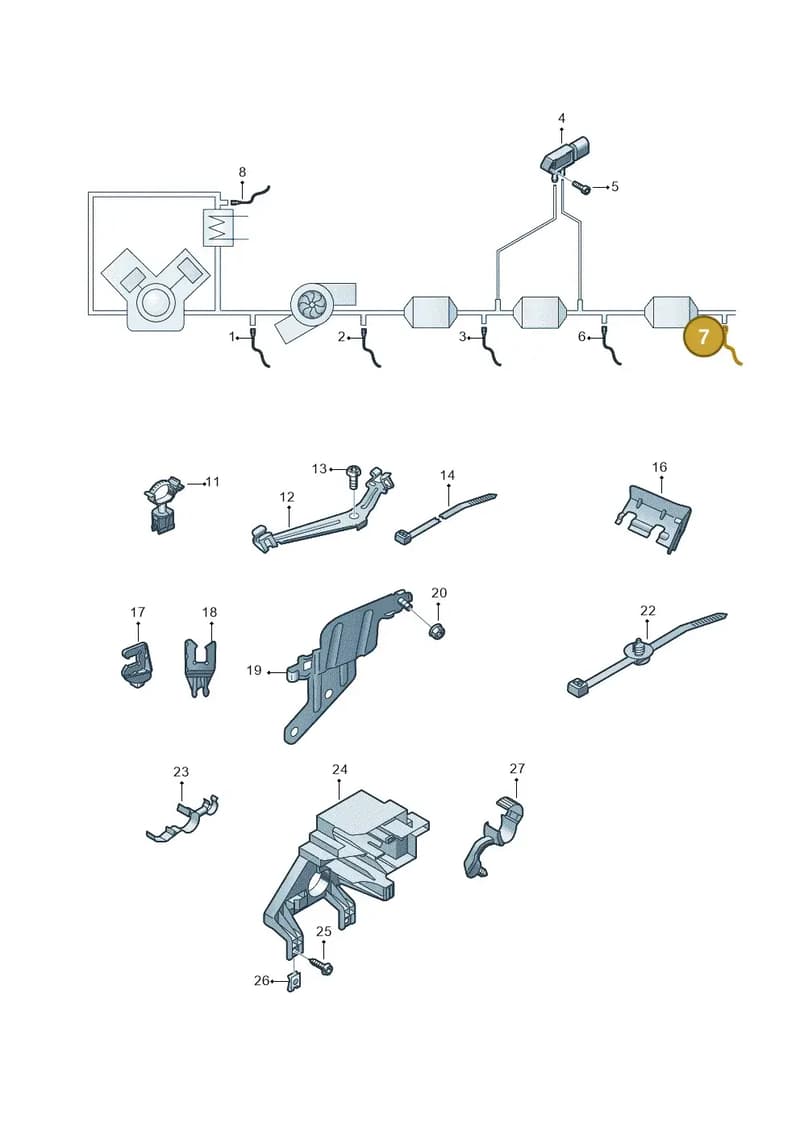 4M0906261N — Audi Q8 (2018-2025) diagram 429906011, position 7