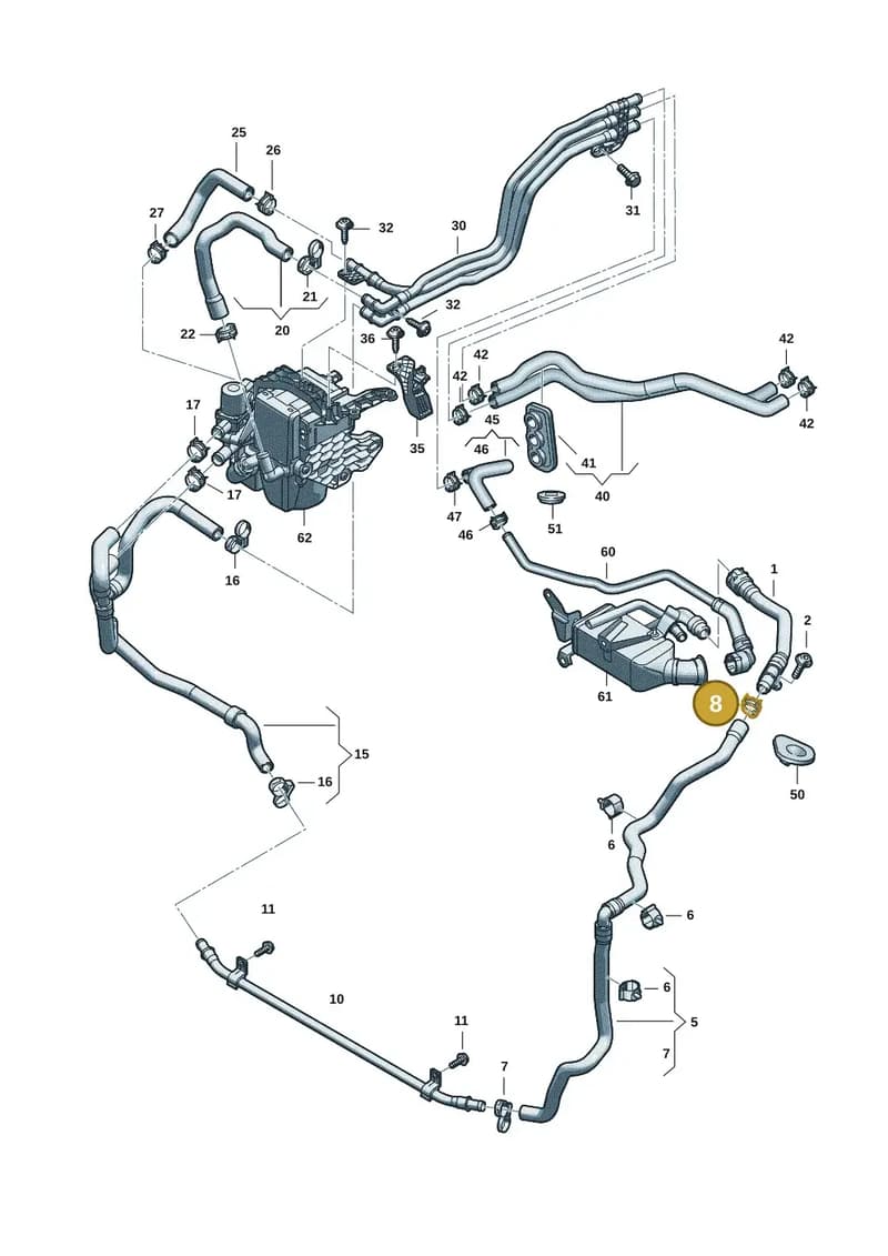 4M0906407A — Audi A5 Limousine (2024-2025) diagram 8wk121080, position 8