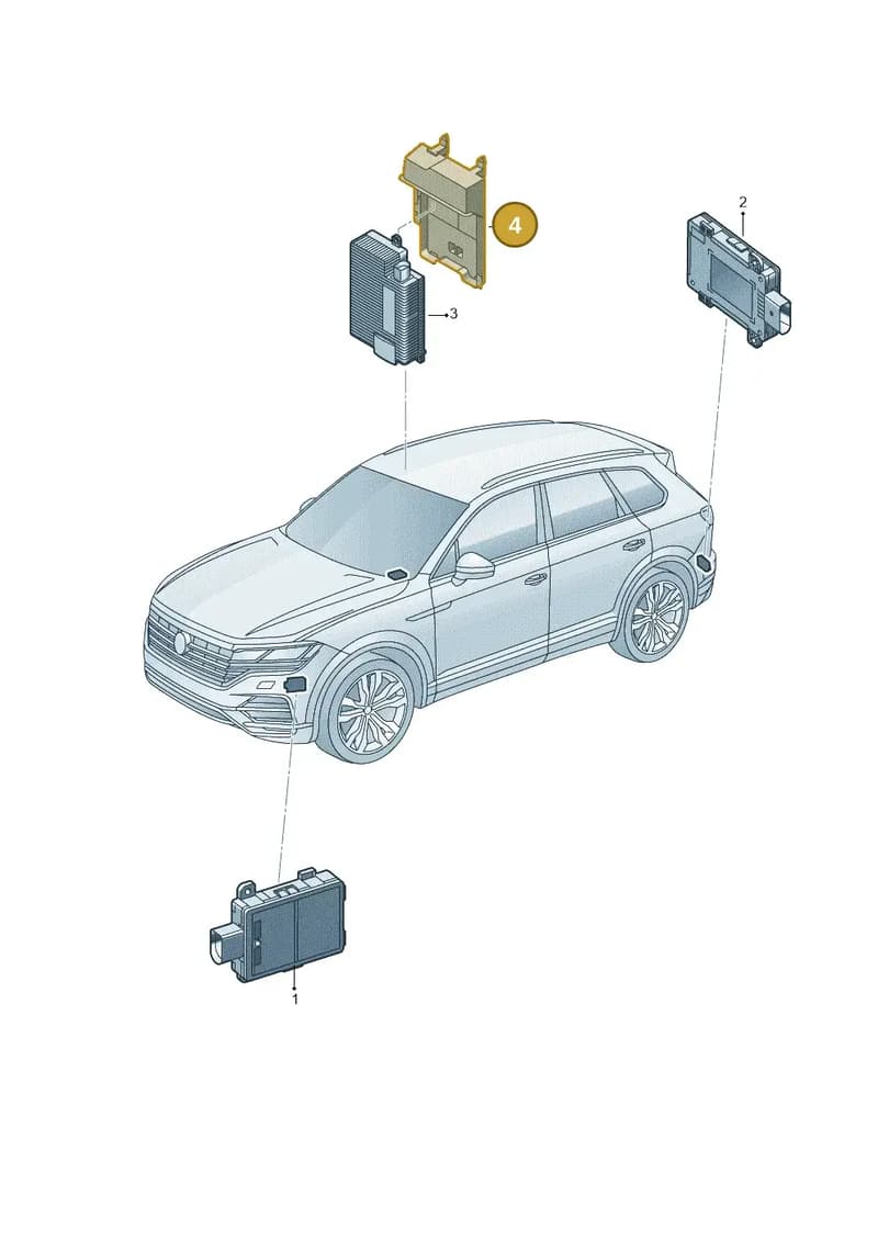 4M0907114A — Volkswagen Touareg (2017-2025) diagram 439907000, position 4