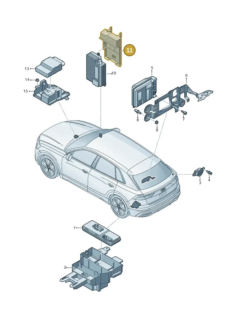 4M0907114 — Audi Q7 (2015-2025) diagram 429959040, position 11