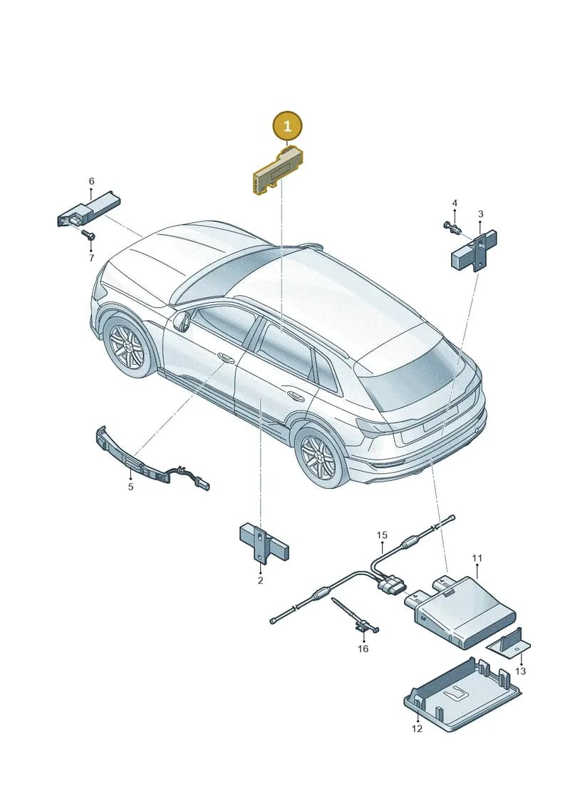 4M0907247A — Audi Q8 e-tron (2018-2025) diagram 586909000, position 1