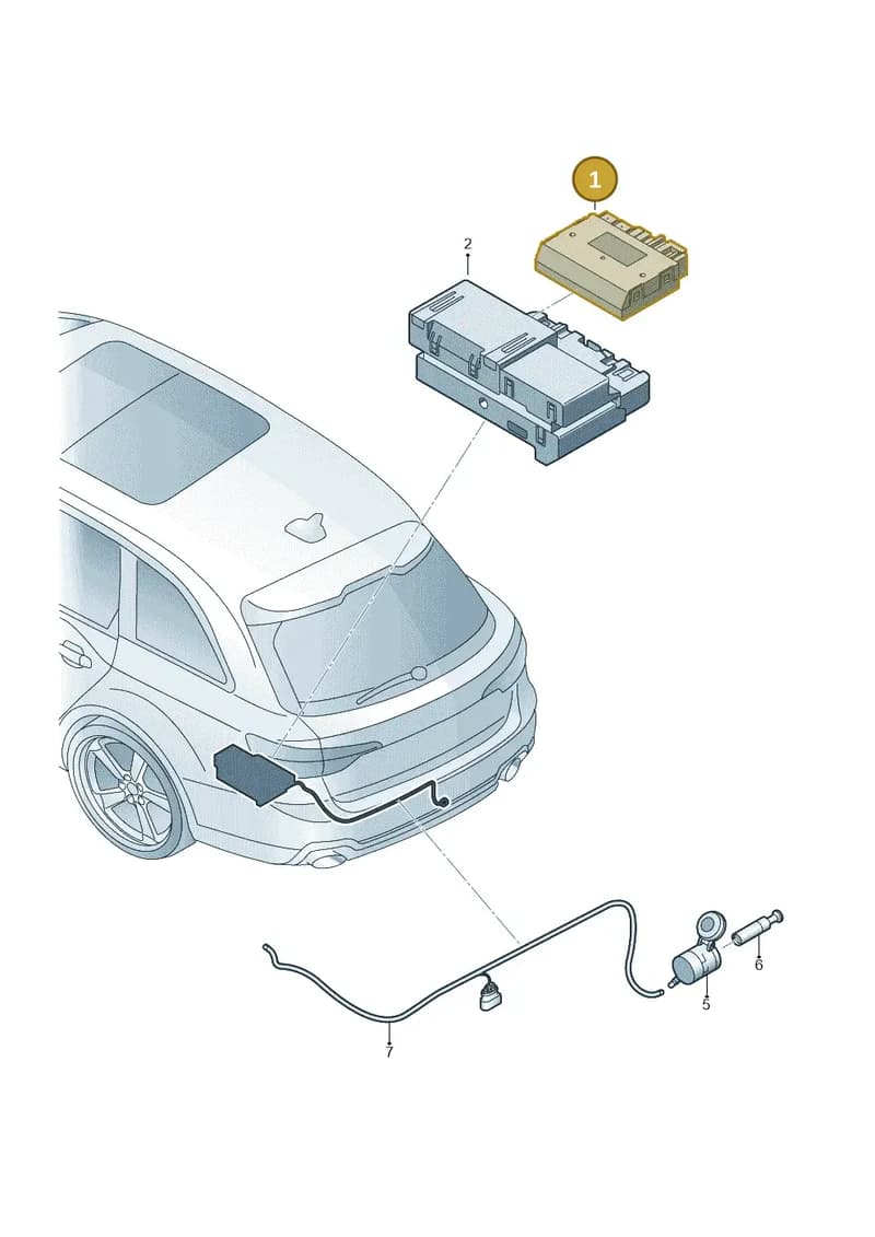 4M0907383F — Audi RS4 Avant (2017-2025) diagram 438945500, position 1