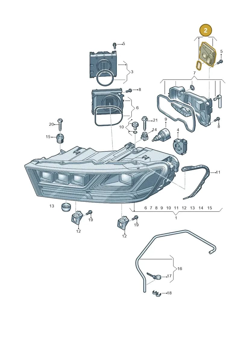 4M0907397AD — Audi Q7 (2015-2025) diagram 859941100, position 2