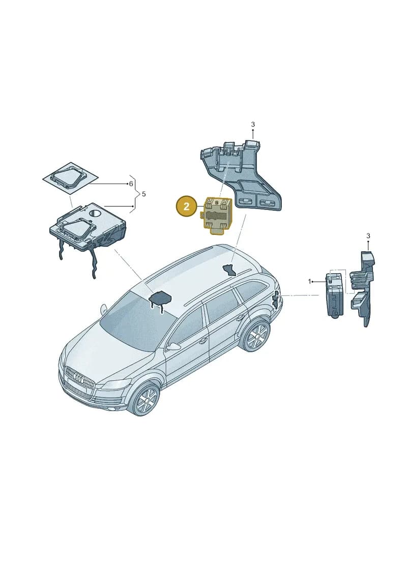 4M0907566D — Audi Q7 (2015-2025) diagram 859907350, position 2