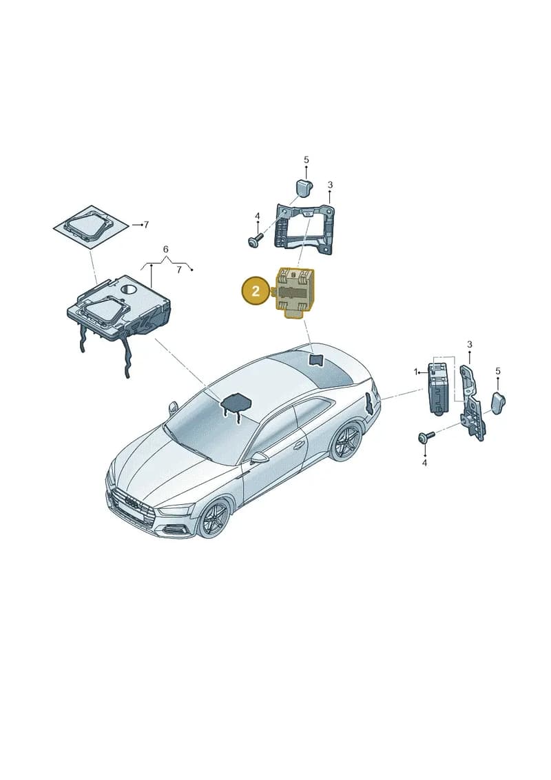 4M0907566D — Audi RS5 Sportback (2017-2025) diagram 897907350, position 2