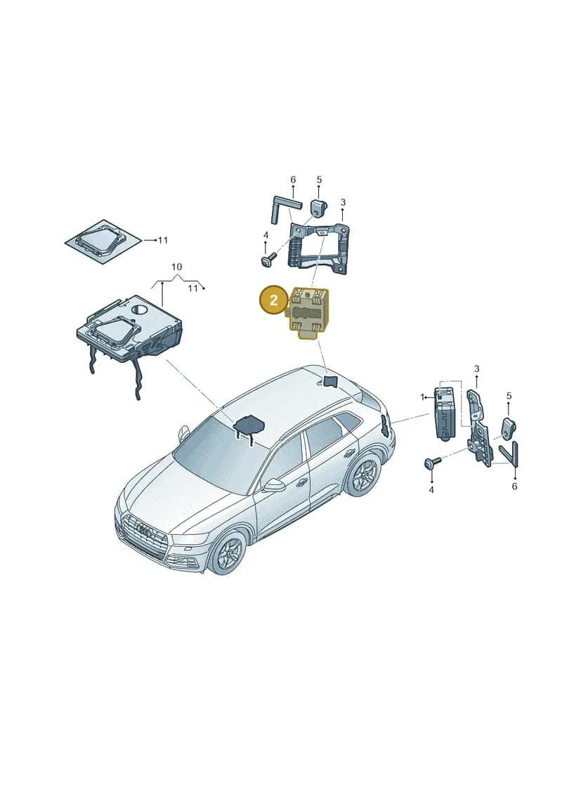 4M0907566G — Audi Q5 (2016-2025) diagram 896907350, position 2