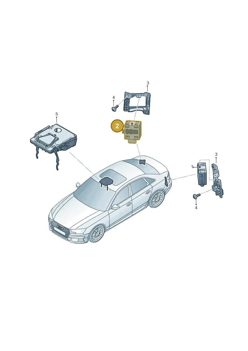 4M0907566 — Audi A4 (2015-2025) diagram 849907350, position 2
