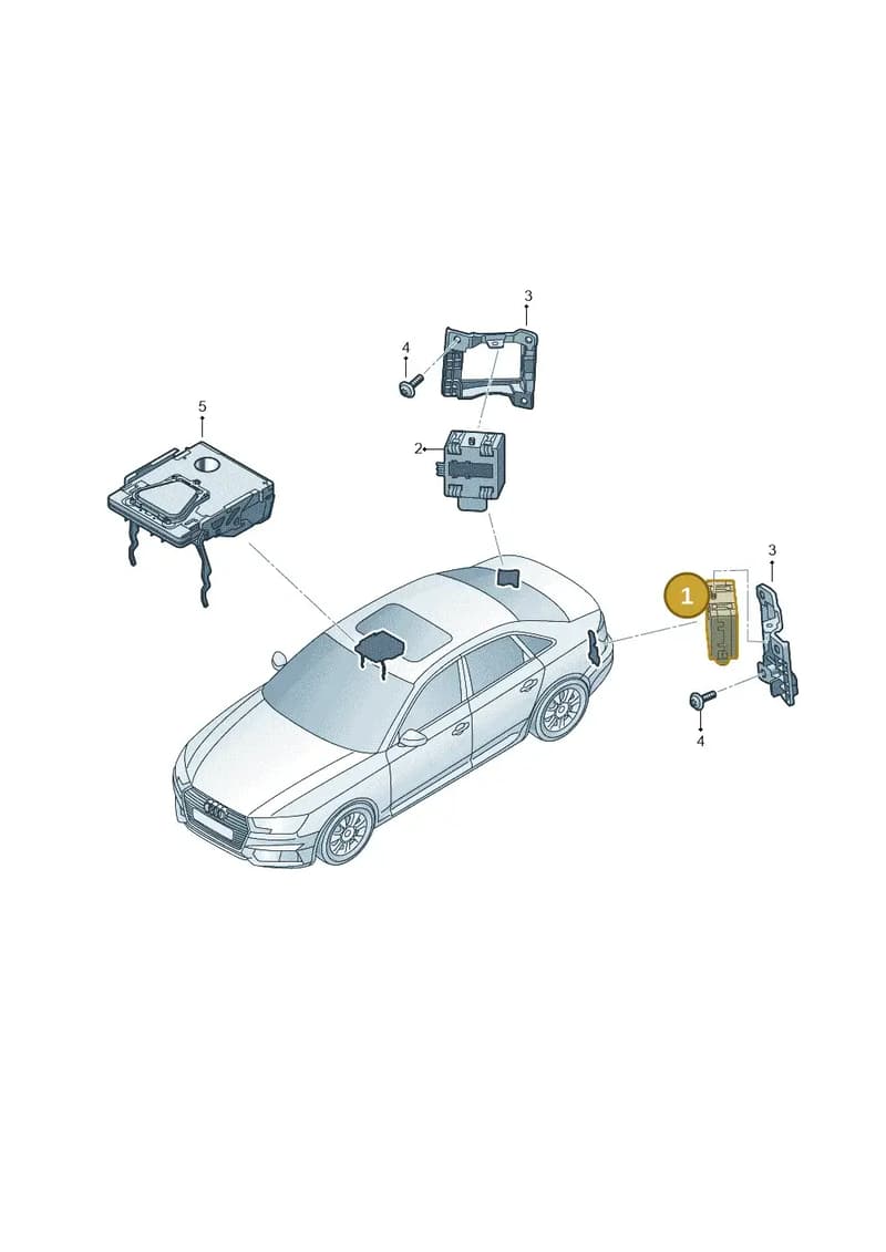 4M0907590E — Audi A4 (2015-2025) diagram 849907350, position 1