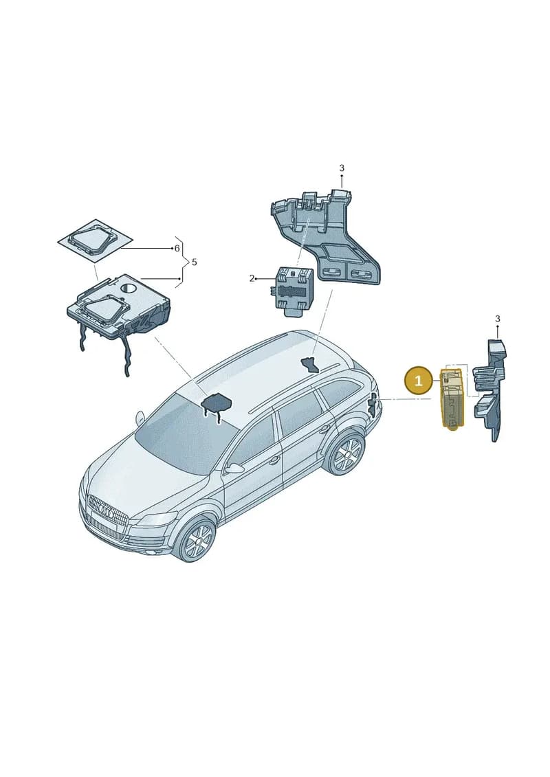 4M0907590E — Audi Q7 (2015-2025) diagram 859907350, position 1