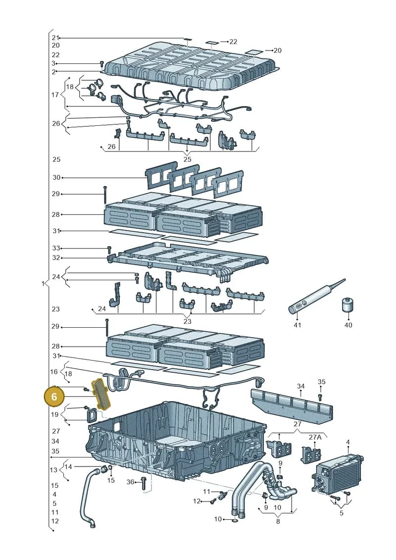 4M0915233AA — Audi Q7 (2015-2025) diagram 859915500, position 6