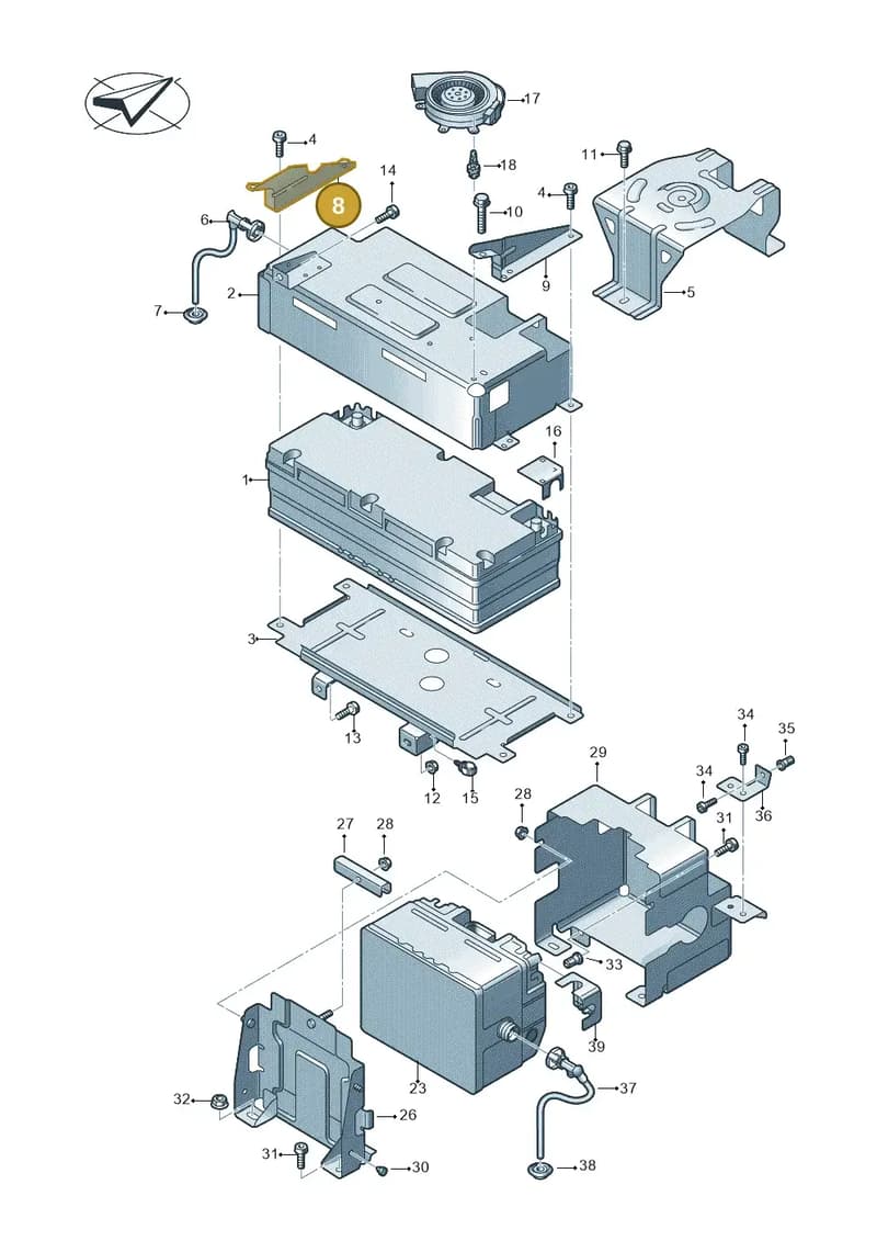 4M0915351 — Audi Q7 (2015-2025) diagram 859915050, position 8