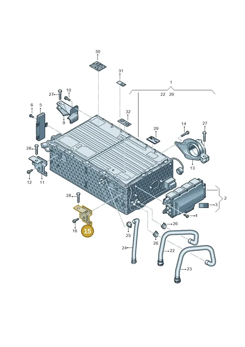 4M0915371D — Audi Q7 (2015-2025) diagram 439915500, position 15