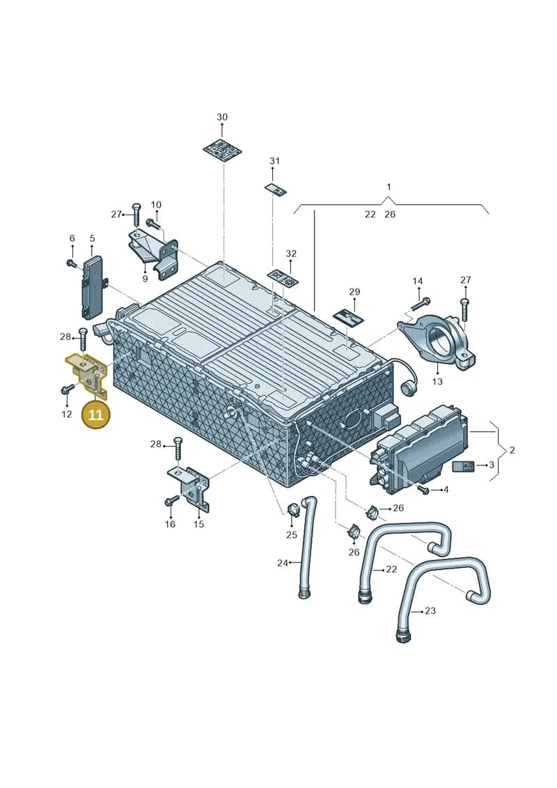4M0915371E — Audi Q7 (2015-2025) diagram 439915500, position 11