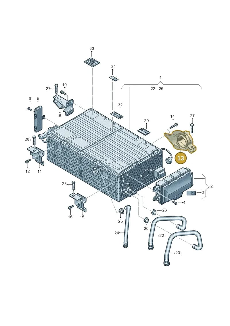 4M0915371F — Audi Q7 (2015-2025) diagram 439915500, position 13