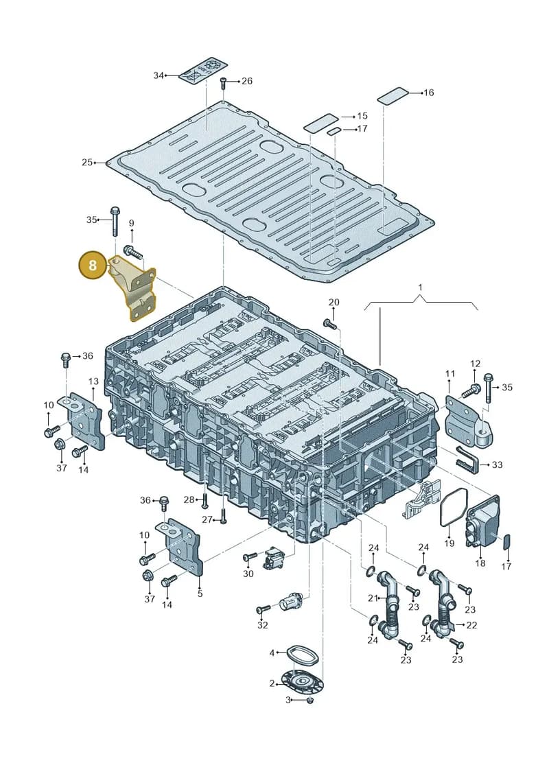 4M0915372E — Audi Q8 (2018-2025) diagram 429915500, position 8