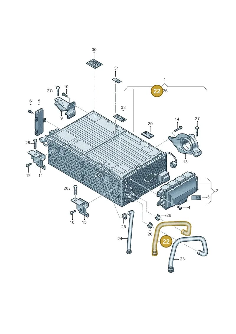4M0915473D — Audi Q7 (2015-2025) diagram 439915500, position 22