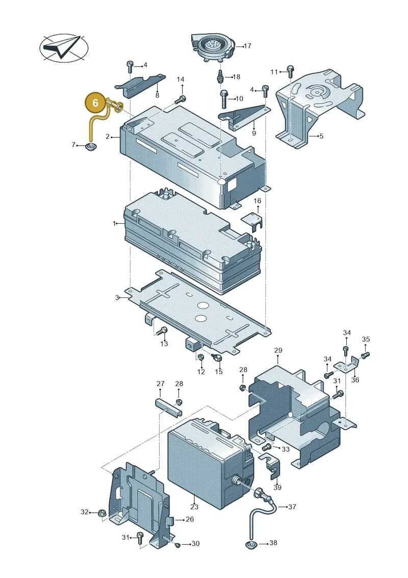 4M0915501B — Audi Q7 (2015-2025) diagram 859915050, position 6