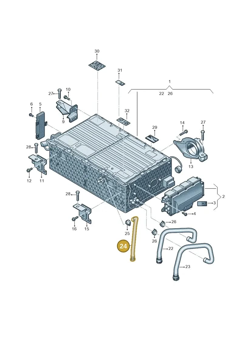 4M0915502C — Audi Q7 (2015-2025) diagram 439915500, position 24