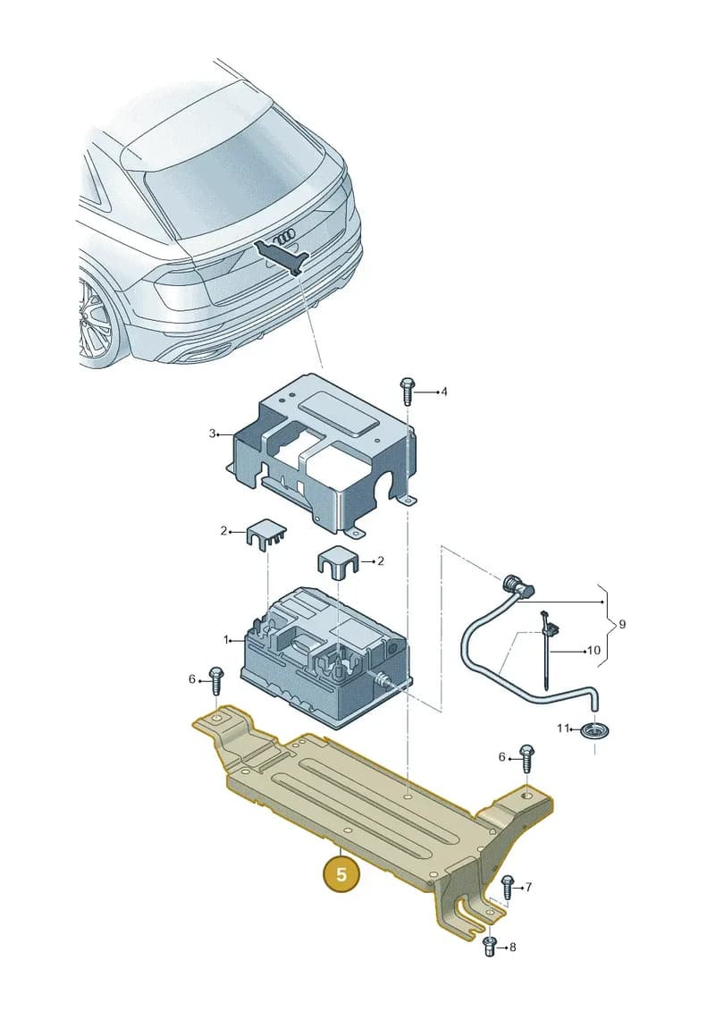 4M0915524H — Audi Q8 (2018-2025) diagram 429915010, position 5