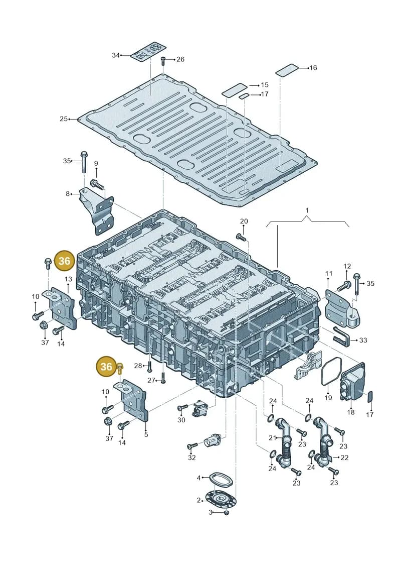 4M0915703 — Audi Q8 (2018-2025) diagram 429915500, position 36