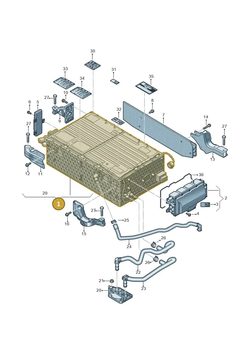 4M0915734C — Audi Q8 (2018-2025) diagram 896915050, position 1