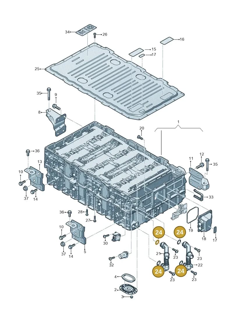 4M0915824A — Audi Q8 (2018-2025) diagram 429915500, position 24