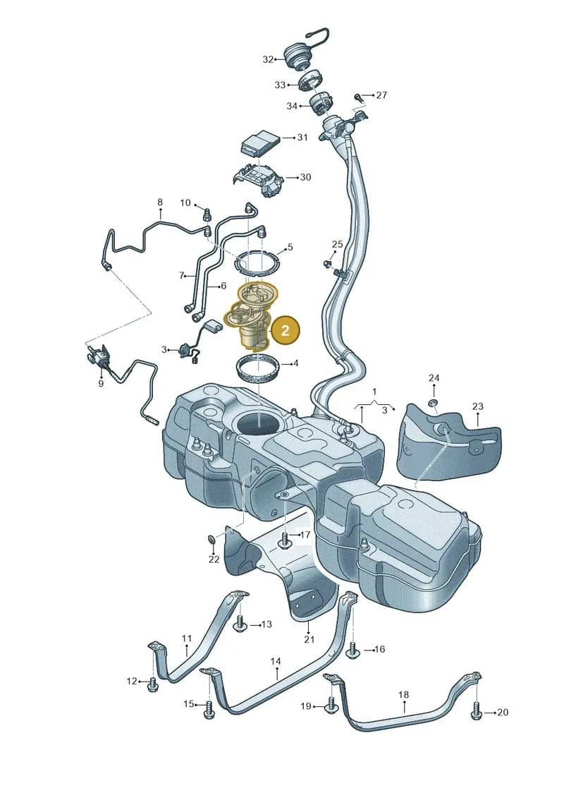 4M0919088K — Audi Q7 (2015-2025) diagram 429201050, position 2