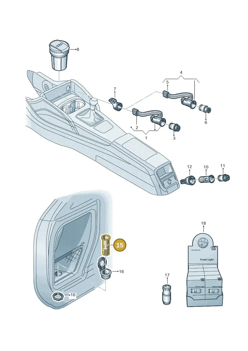 4M0919309 — Audi RS3 Limousine (2017-2020) diagram 890919900, position 15