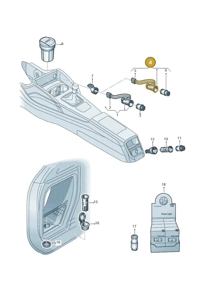 4M0919309C — Audi A3 Limousine 2.0 (2017-2021) diagram 745919950, position 4