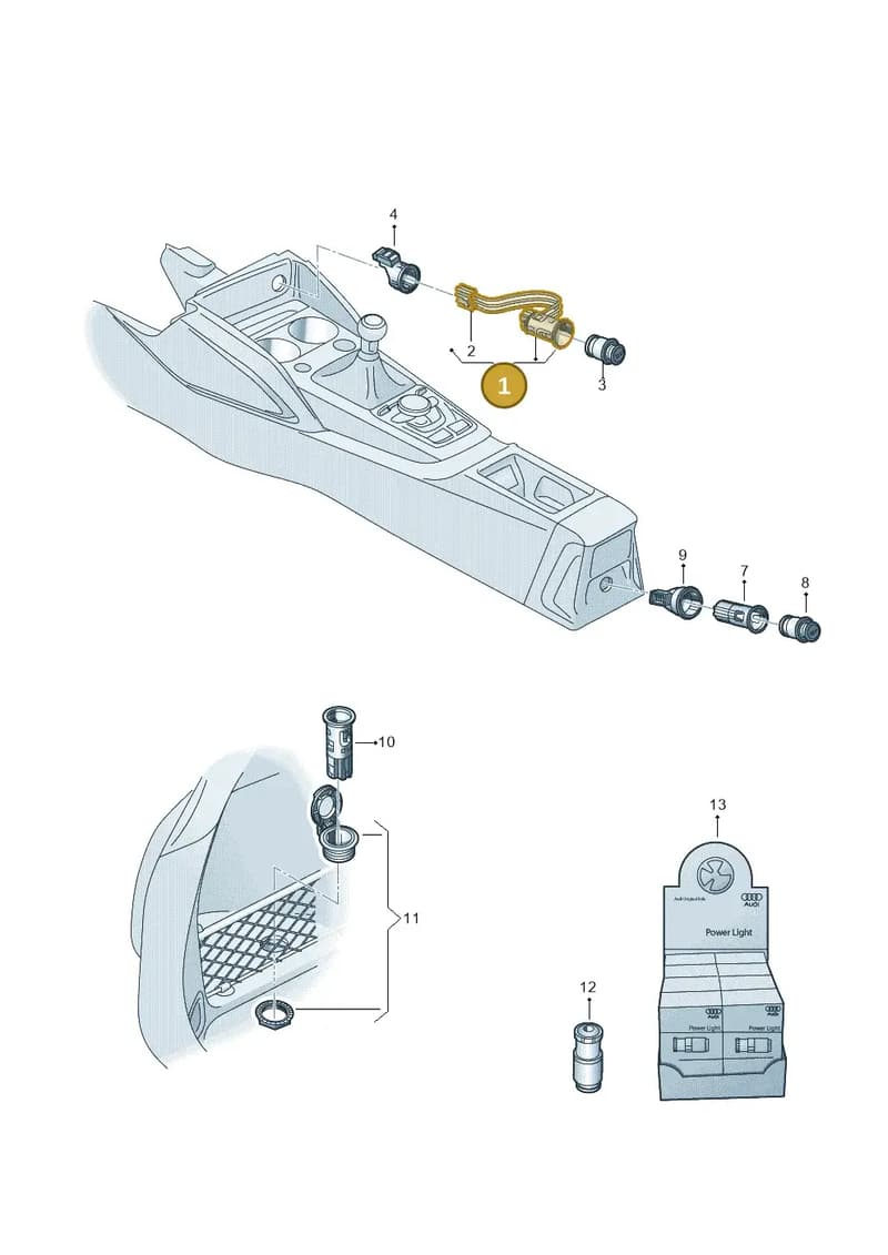 4M0919309C — Audi Q2 (2016-2025) diagram 803919900, position 1