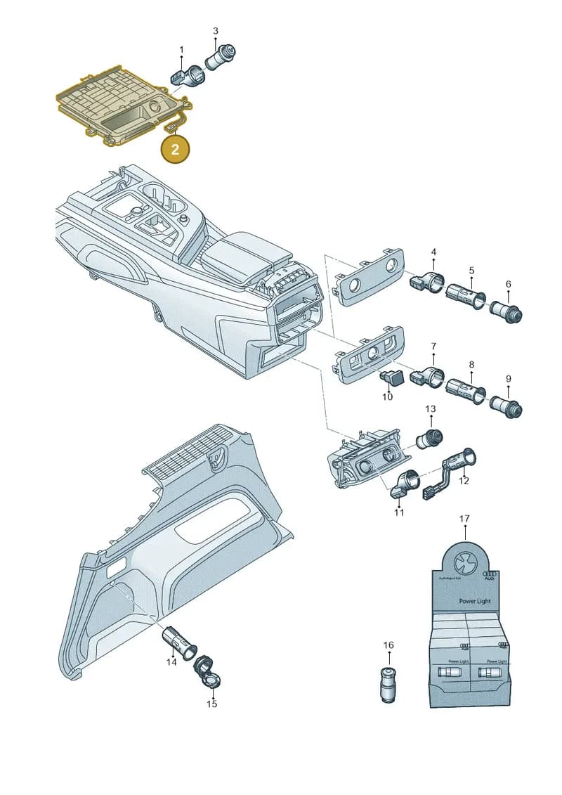 4M0919309C — Audi Q7 (2015-2025) diagram 859919900, position 2