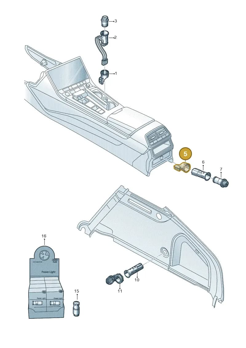 4M0919340 — Audi RS6 Avant (2019-2025) diagram 435919900, position 5