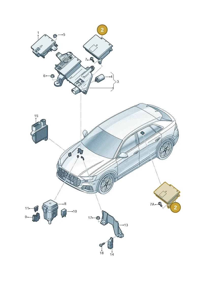 4M0941828J — Audi RS Q8 (2019-2025) diagram 429937020, position 2