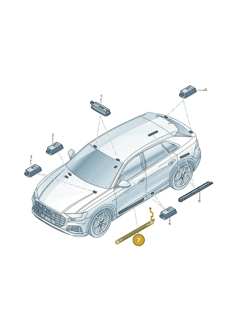 4M0947417 — Audi RS Q8 (2019-2025) diagram 429947100, position 7