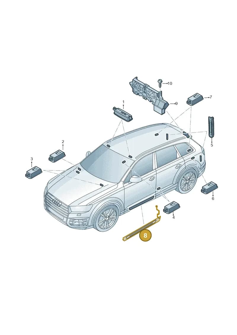 4M0947418 — Audi Q7 (2015-2025) diagram 859947110, position 8