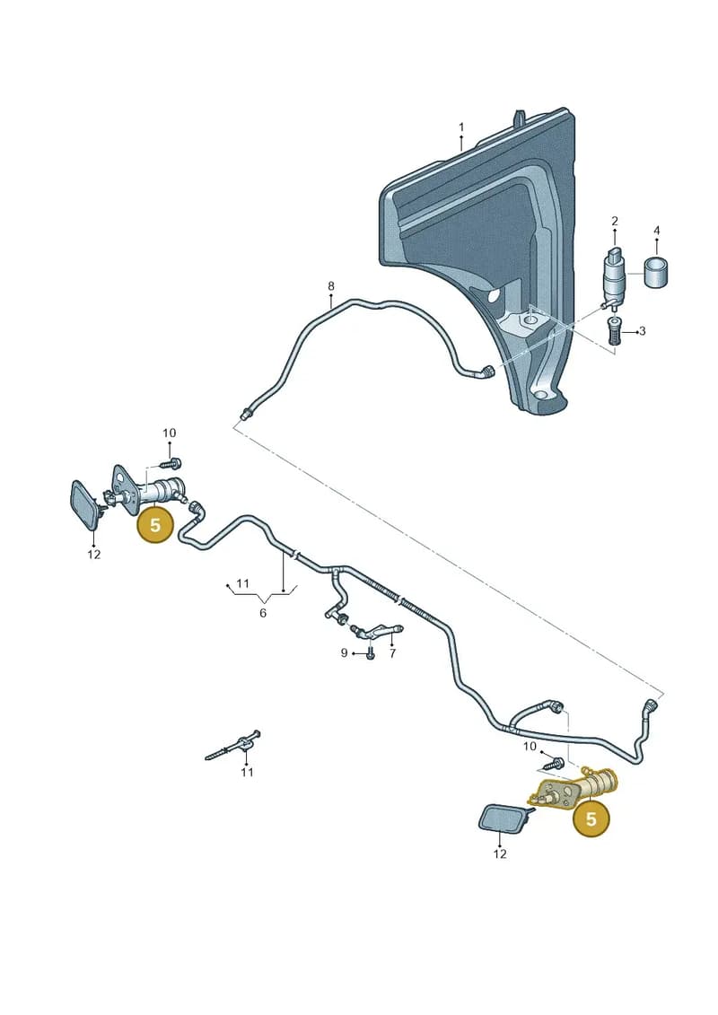 4M0955102D — Audi Q7 (2015-2025) diagram 859955035, position 5
