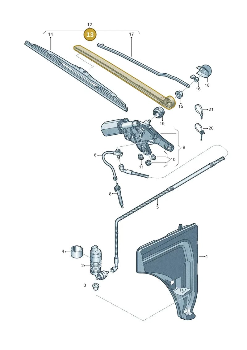 4M0955407B1P9 — Audi Q7 (2015-2025) diagram 859955020, position 13
