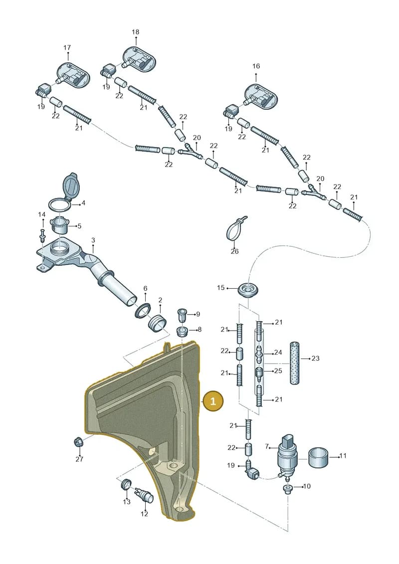 4M0955452B — Audi Q7 (2015-2025) diagram 859955100, position 1