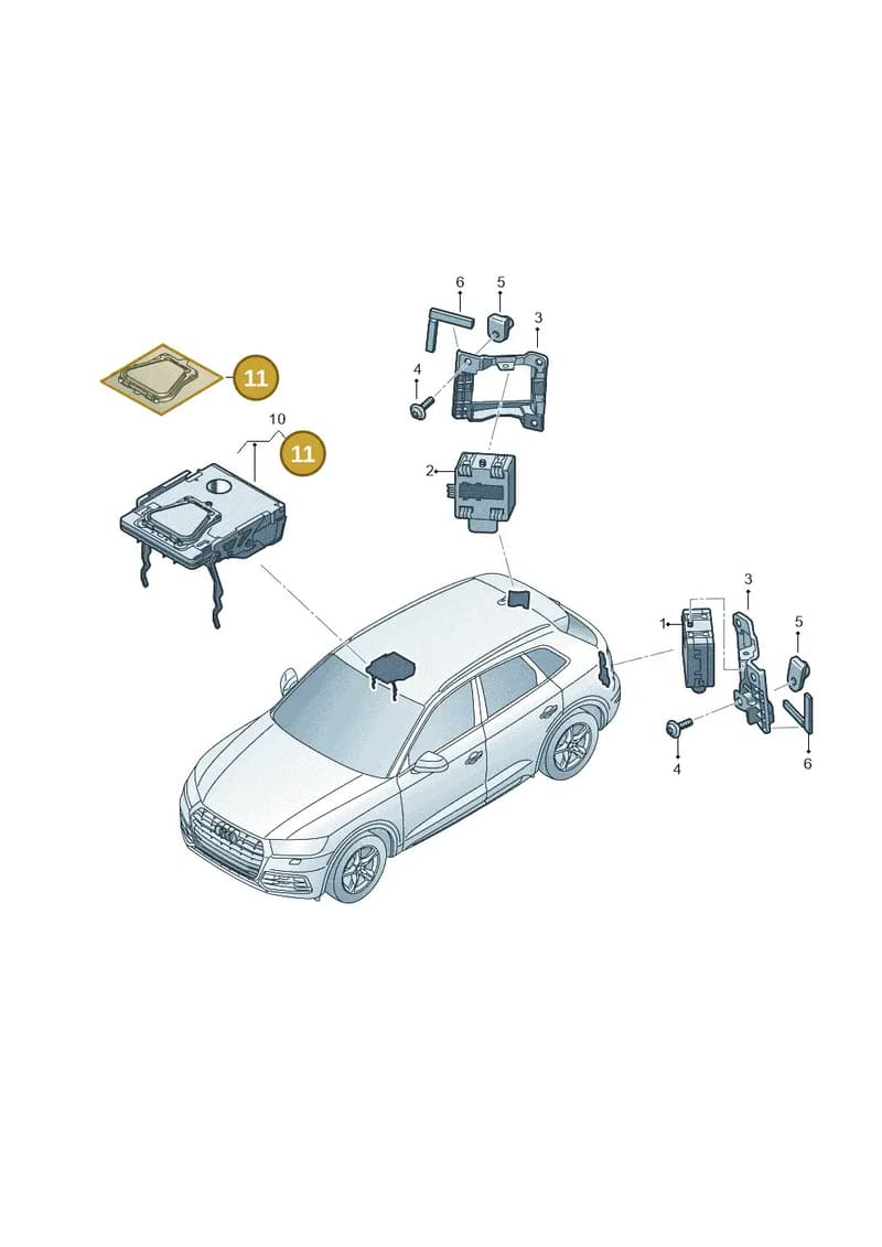 4M0955609 — Audi Q5 (2016-2025) diagram 896907350, position 11